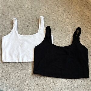 Women’s Wild Fable Black and White Women's Crop Tops Size XXS